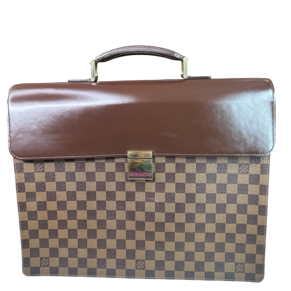 Louis Vuitton Damier Ebene Brown Checkered Briefcase